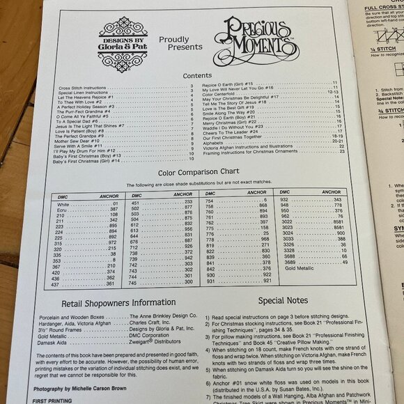Precious Moments Cross Stitch Pattern Book Miniature Vol 2 & 3 + Angelove #18 - Picture 6 of 10